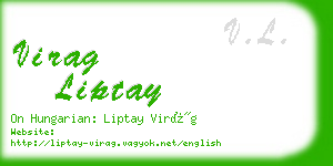 virag liptay business card